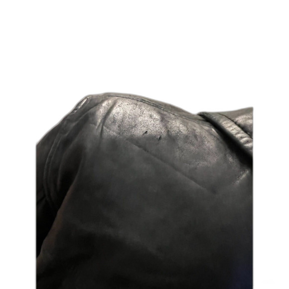 Vintage New York by Winlit women's black leather jacket. Size L. - Picture 4 of 10